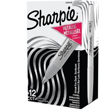 Sharpie® Metallic Markers Box of 12 silver