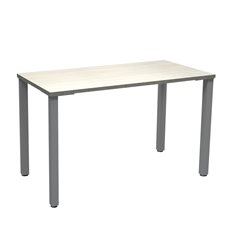 Innovations Contemporary Desk with Square Post Offset Legs Winter Wood finish