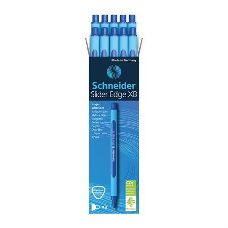 Slider Edge Ballpoint Pens Broad, box of 10 blue