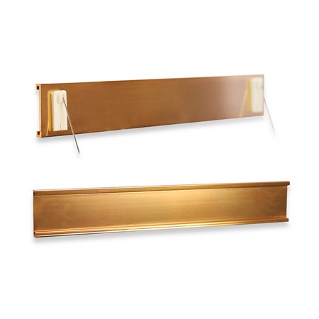 Partition Name Plate Holder 1 X 7'' Gold