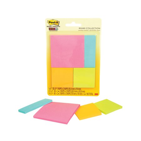 Post-it® Super Sticky Notes paquet multi formats