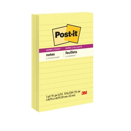 Feuillets Super Sticky Notes de Post-it®