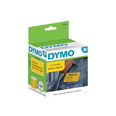 Étiquettes polyvalentes pour LabelWriter de Dymo jaune