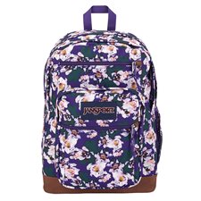 Cool Student Backpack Dedicated laptop compartment purple petals