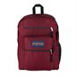 Big Student Backpack Dedicated laptop compartment ruby red