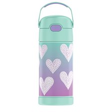 Collection d'accessoires pour la rentrée scolaire Coeurs violets de Thermos Contenants FUNtainer 355 ml