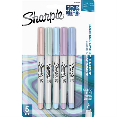  Sharpie Mystic Gem Pastel Permanent Markers - Pack of 5