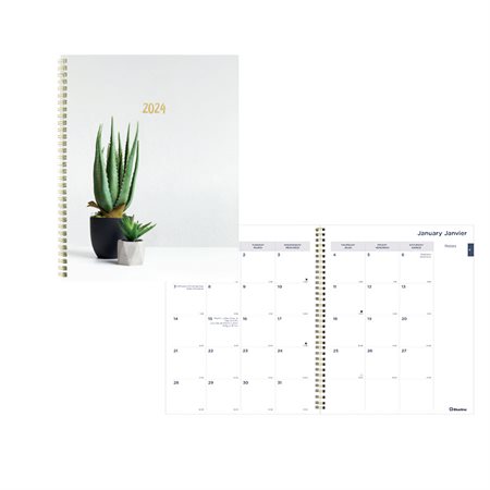 Agenda mensuel plantes succulentes (2024)