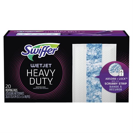 Recharge de tampons de nettoyage robustes Swiffer WetJet Heavy Duty