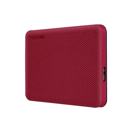 Toshiba Canvio Advance 1TB USB 3.0 External Hard Drive red