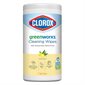 Serviettes désinfectantes Clorox Greenworks® Citron 75 lingettes