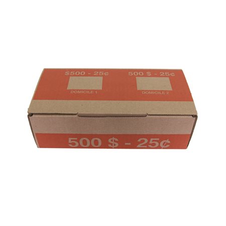 BOX COIN TUBE 0,25$ (50)