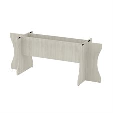 Table ovale extensible Base (71 x 23-3/4 po) blanc d'hiver
