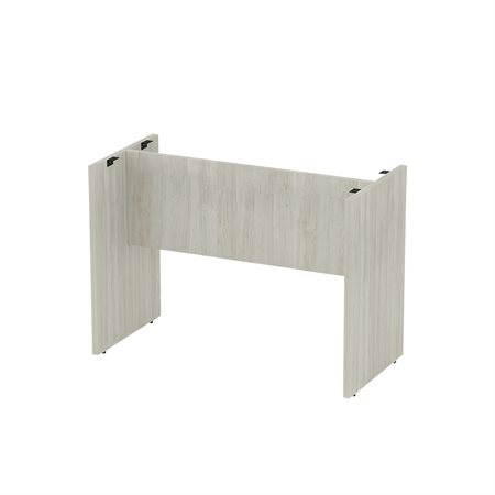 Table ovale extensible Base (39-1 / 2 x 23-3 / 4") blanc d'hiver