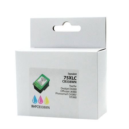 Remanufactured High Yield Ink Jet Cartridge (Alternative to HP 22XL)