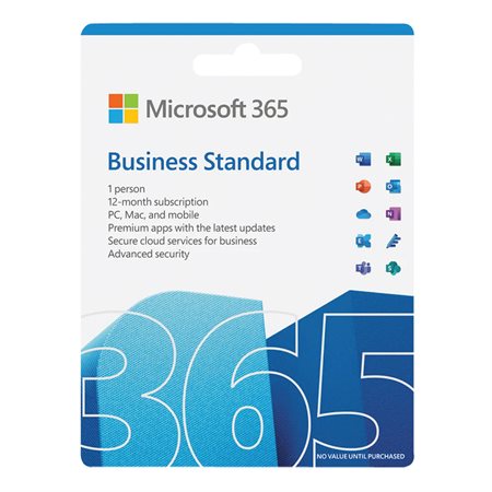 Microsoft 365 Entreprise (Anglais) avec licence de 1 an