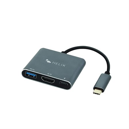 Adaptateur USB-C avec ports USB-A, HDMI et USB-C - 3 en 1 Helix