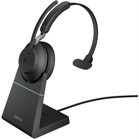 Casque d'écoute mono sans fil Evolve2 65 Avec socle de chargement USB-C