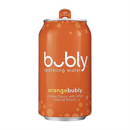 Boisson à base d’eau pétillante Bubbly orange