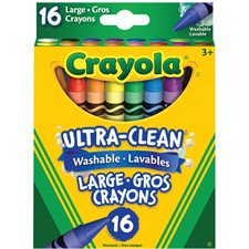 Crayons de cire Ultra-Clean™ Boite de 16