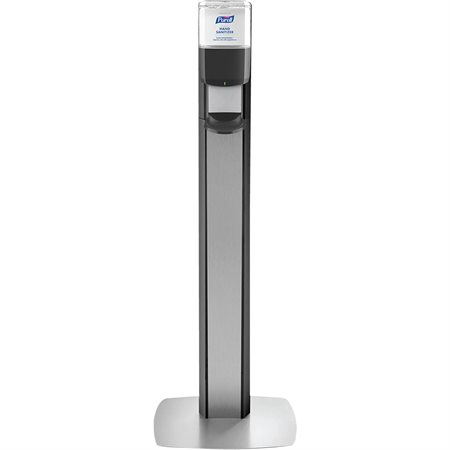 Messenger™ ES8 Silver Panel Floor Stand With Dispenser