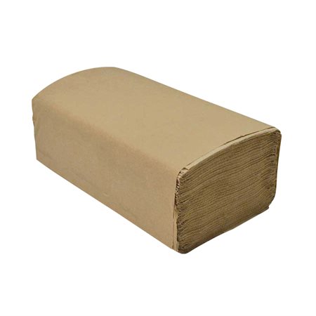 Essuie-mains en papier à pli simple DuraPlus® brun