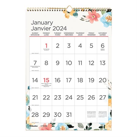 Spring Wall Calendar (2024)