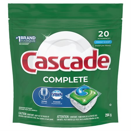 Complete Dishwasher Detergent ActionPacs package of 22