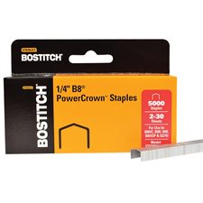 B8® PowerCrown™ Staples 1/4"