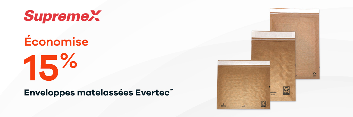 Enveloppes matelassées Evertec™